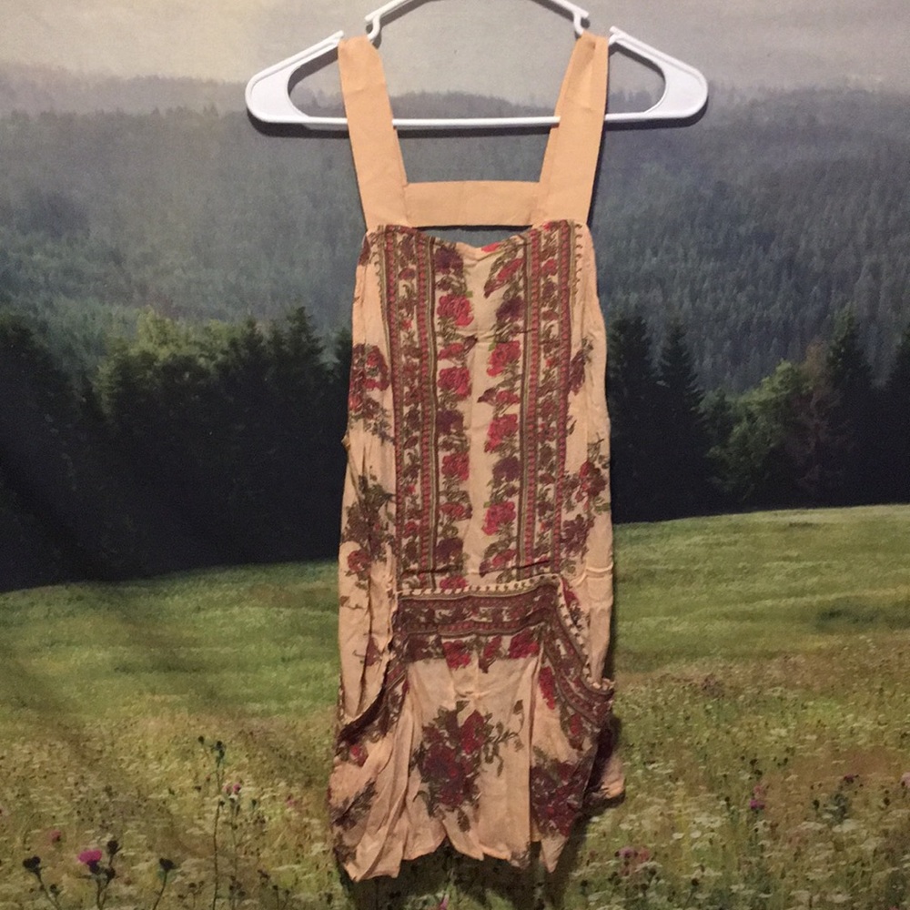 Free People Peach Tank Mini Dress